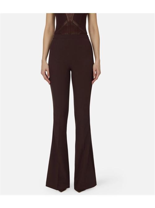 Light crepe and satin trousers ELISABETTA FRANCHI | PA18462E2.644